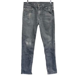 Levi's 511 Black Label Faded Grey Denim Slim Straight Stretch Jeans Men's 33